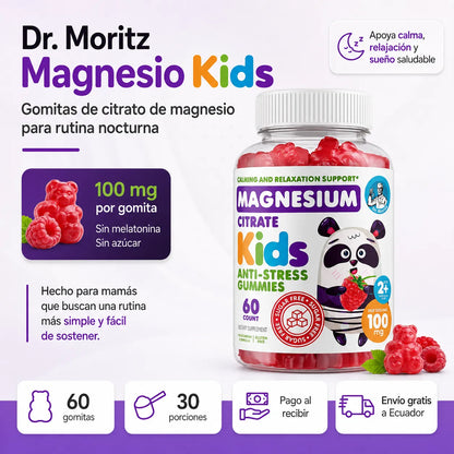 Dr. Moritz Magnesio Kids Sin Azúcar
